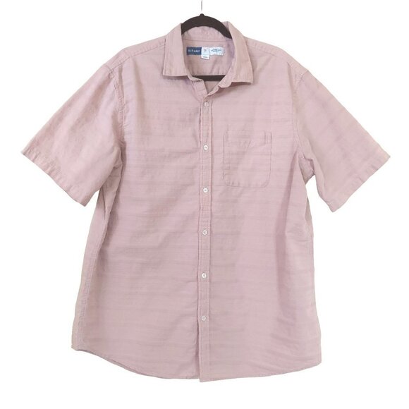Old Navy Men's Tall Regular Fit Everyday Shirt Short Sleeve Button Front Shirt - Picture 1 of 5